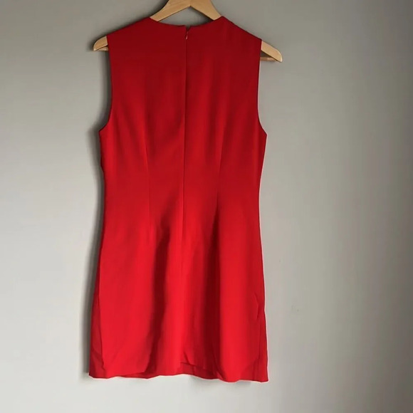 ALC Clarence Ruffled Front Dress Red - Picture 6 of 12